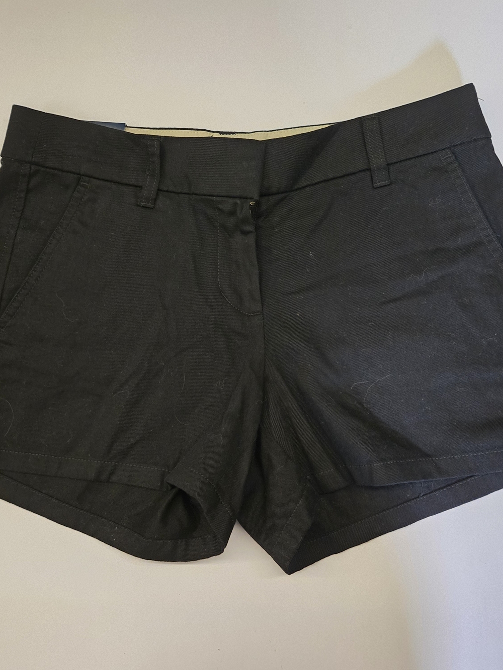 J.Crew NWT 3.5" Classic Chino Shorts Black Size 2 H5616 Everyday Casual Summer